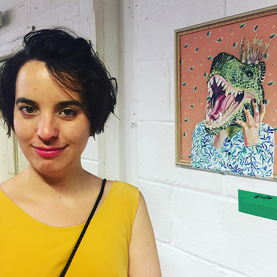 Surya de Wit at her 2017 exhibition at the Ugly Duck